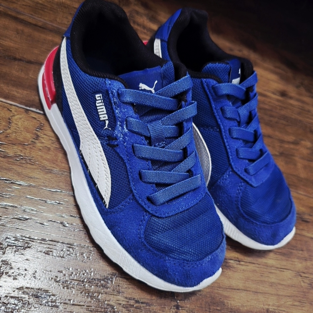 Puma Royal Blue and White Athletic Shoes